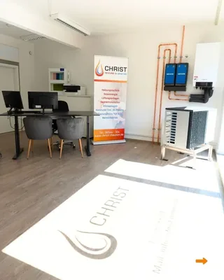 Instagram-Beitrag von Christ Heizung und Sanitär zum Büro in Morbach, gestaltet von BOHR MEDIA